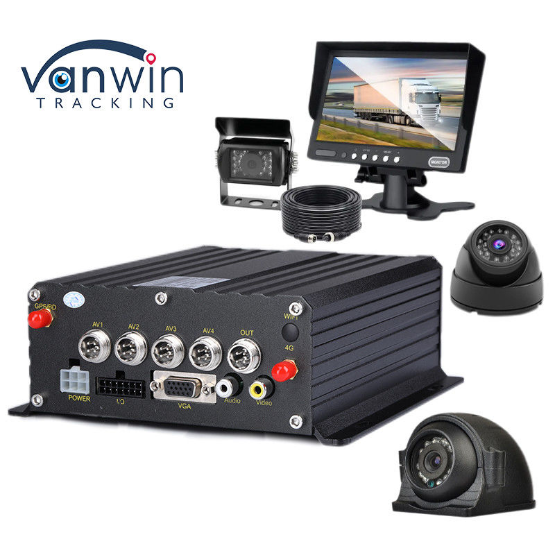 4CH 1080P H.265 بطاقة SD DVR المحمول GPS تعقب لأداة تسجيل السيارة