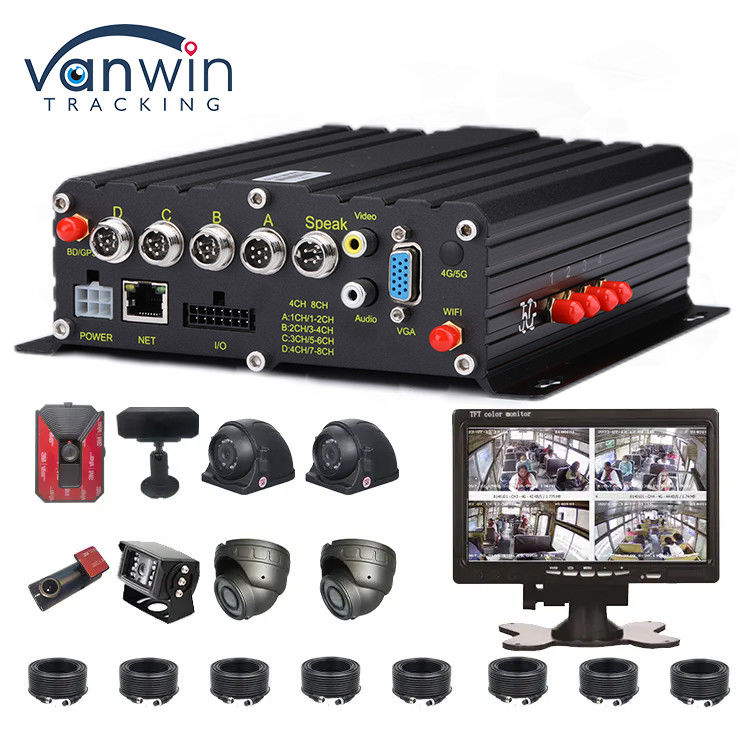 مسجل سيارات AI 4CH مع GPS DVR 1080p DVR المحمول مسجل فيديو DVR للسيارات