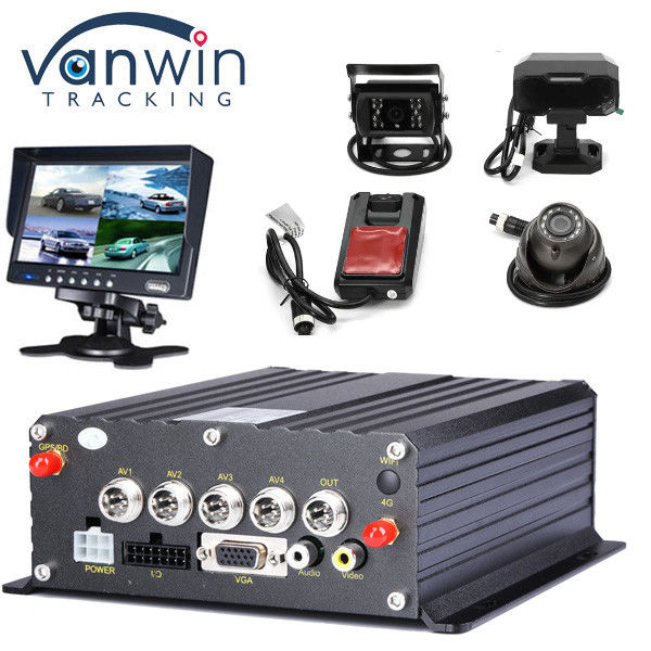 4G GPS Wifi 4CH 1080P كاميرا احتياطية عكسية ADAS DMS AI الكشف عن النقطة العمياء HDD DVR المحمول