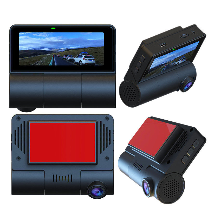 جهاز تسجيل سيارات WiFi GPS تسجيل مزدوج كاميرا لوحة السيارة غير مرئية 1080P مع العدسة F / NO 1.60