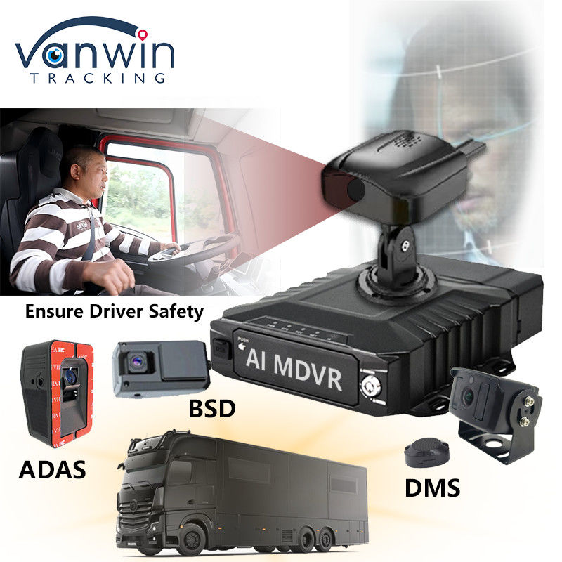 H.265 8CH HDD DVR المحمول القيادة المتقدمة DSM ADAS BSD AI نظام مراقبة أجهزة استشعار المشاة