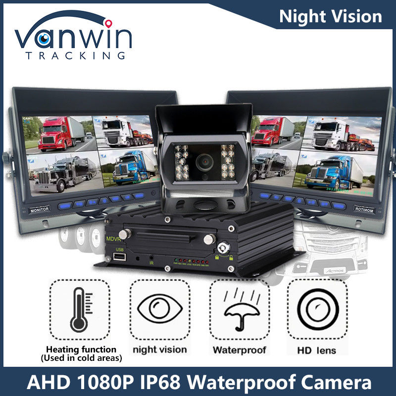 1080P AHD IP68 كاميرات مراقبة السيارات IR رؤية ليلية كاميرات المركبات للحافلة الشاحنة