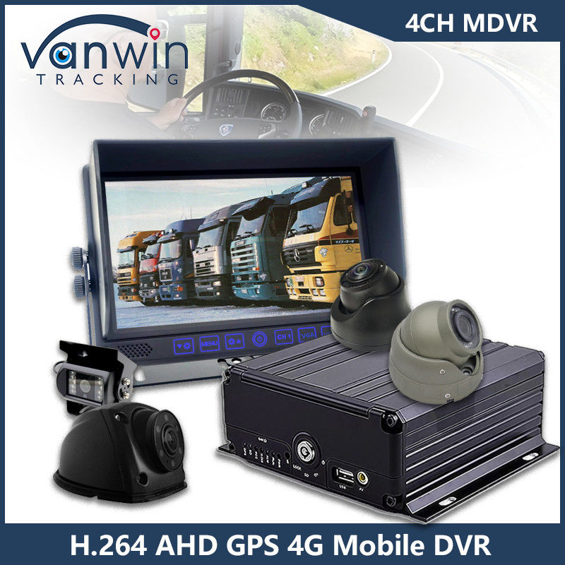 4CH GPS 4G WiFi DVR المحمول Full HD 1080P كاميرا السيارة HDD Mdvr لسيارة الحافلة شاحنة