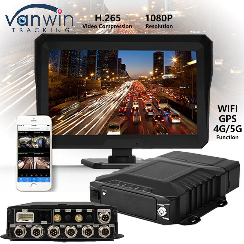 8CH 1080P AHD HDD DVR المحمول مع 4G GPS MDVR مسجل شاحنة مراقبة الأمن نظام إنذار