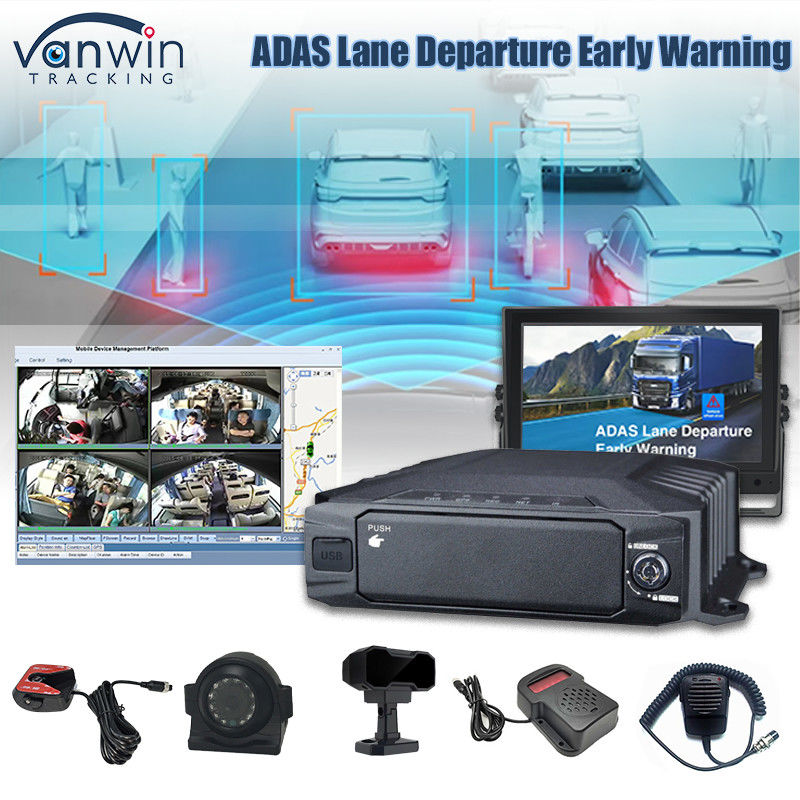 8CH 1080P Ai HDD DVR المحمول مراقبة في الوقت الحقيقي وتتبع 4G Ai Adas DMS MDVR نظام المراقبة