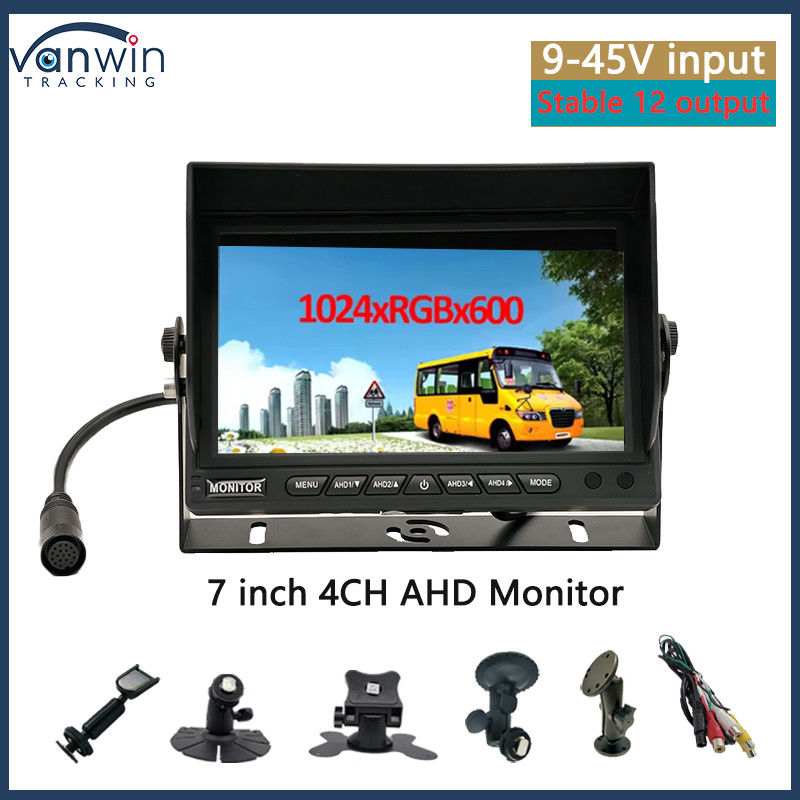 شاشة مراقبة السيارة 7 بوصة VGA الخروج CCTV المتناسبة السيارات مراقبة الأمن مع قبعة الشمس مع U موقف
