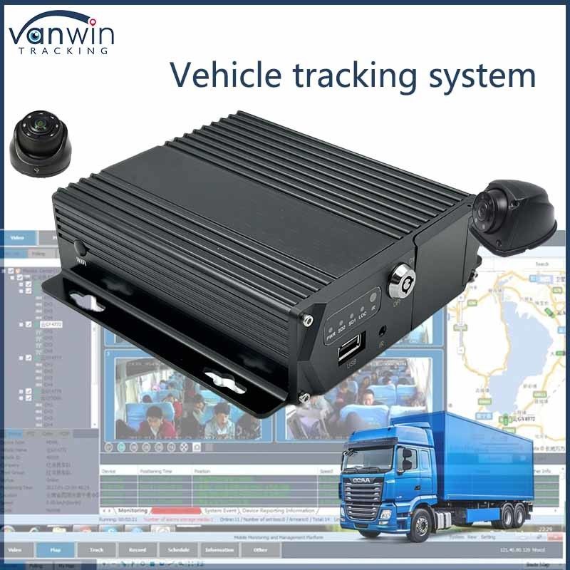 4CH في الوقت الحقيقي شاحنة MDVR نظام مراقبة ضغط الإطارات الرقمية 4G SD 1080P وظيفة GPS للسيارة