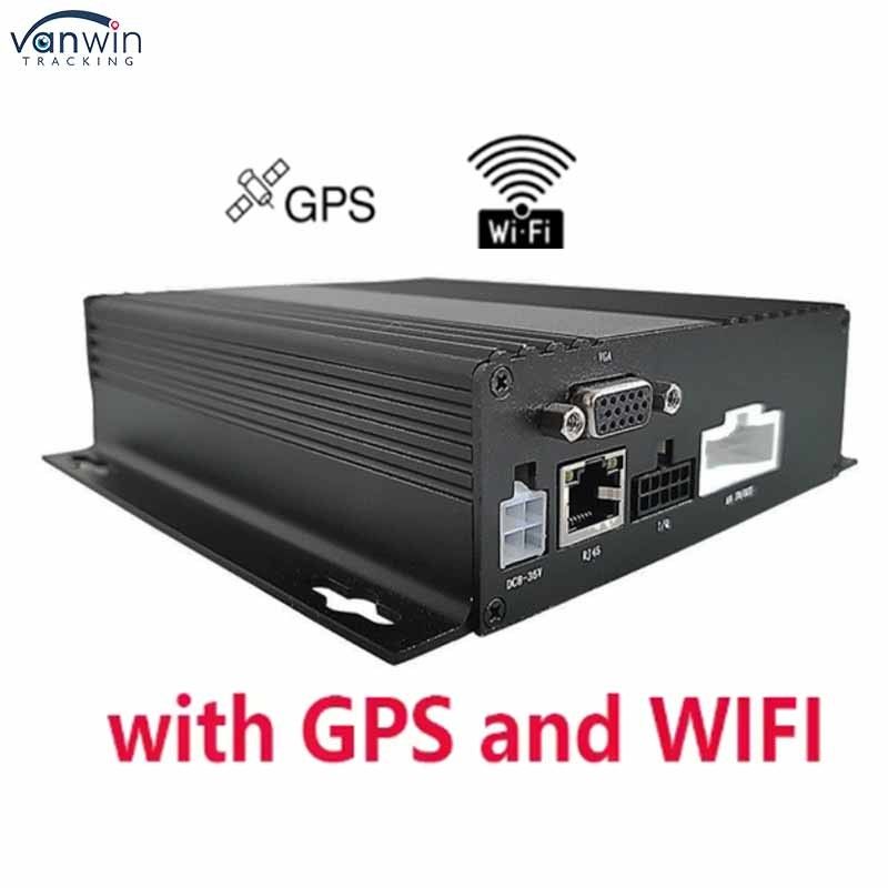 نظام مراقبة رقمية 4CH MDVR نظام مراقبة رقمية 4G SD 1080P مركبة GPS وظيفة WIFI لسيارة الأجرة شاحنة الحافلة الكاميرا DVR