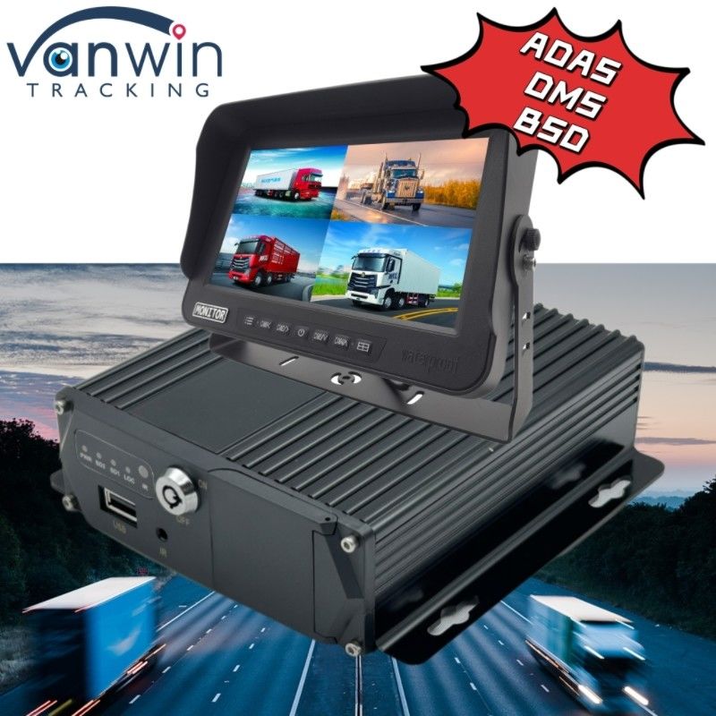1080P AI MDVR نظام مراقبة المركبات 8 CH مسجل عالي الوضوح لأسطول الحافلات والشاحنات