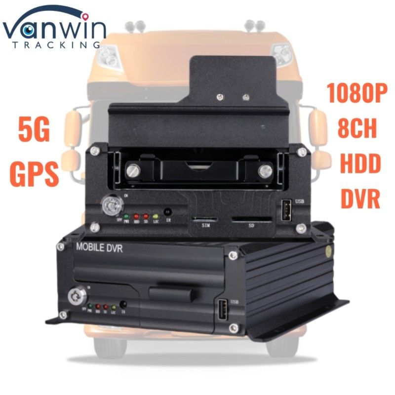 1080P 8CH القرص الصلب DVR 5G تعقب GPS نظام مراقبة المركبات لسلامة الأسطول