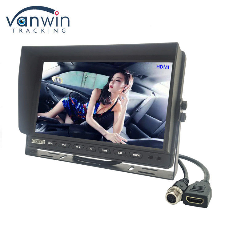 شاشة تلفزيون سيارة ذات دقة عالية 7 بوصات 1024 × 600 مع وصلة HDMI لـ MDVR