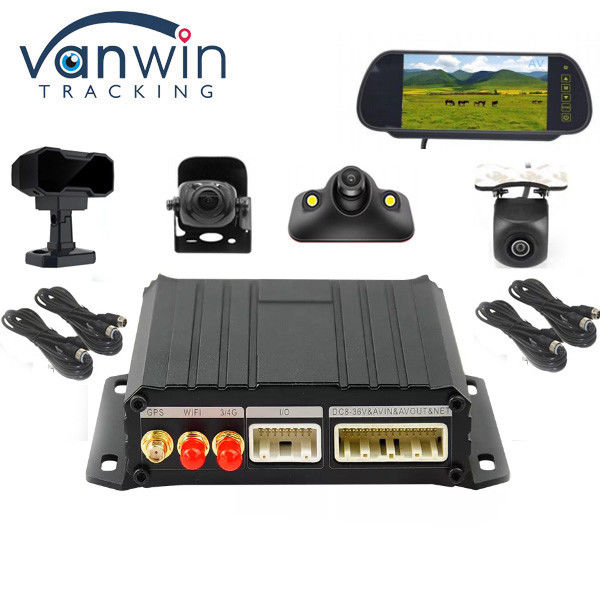 4CH ميني SD DVR المحمول GPS واي فاي 4G 4CH كيت سيارة أجرة كاميرات مراقبة كاميرات مراقبة سيارة DVR مع ADAS DMS