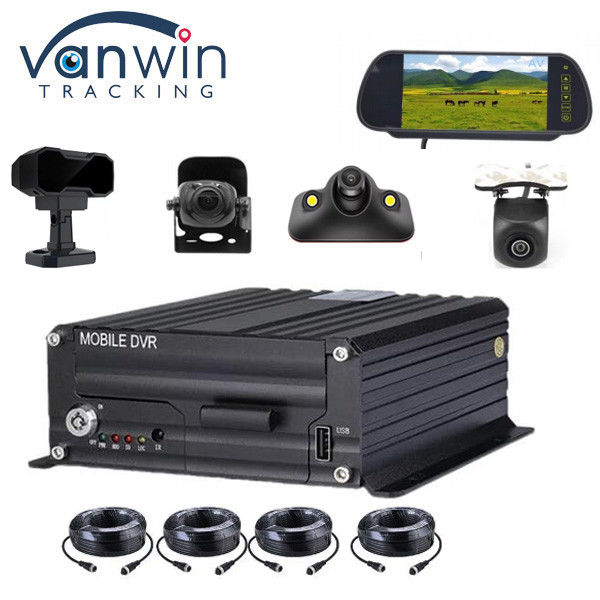 8CH 4CH 4G GPS ADAS DMS 2TB HDD SD DVR Mobile Kit AI MDVR نظام تتبع GPS سيارة أجرة MDVR