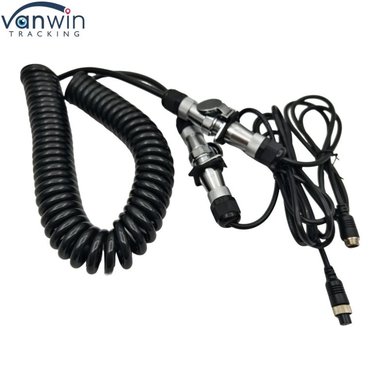 كابل مقطورة مضاد للماء 4Pin 12V كاميرا سلكية إلكترونية للشاحنة المزدوجة الحافلة الجرار الكاميرا الخلفية